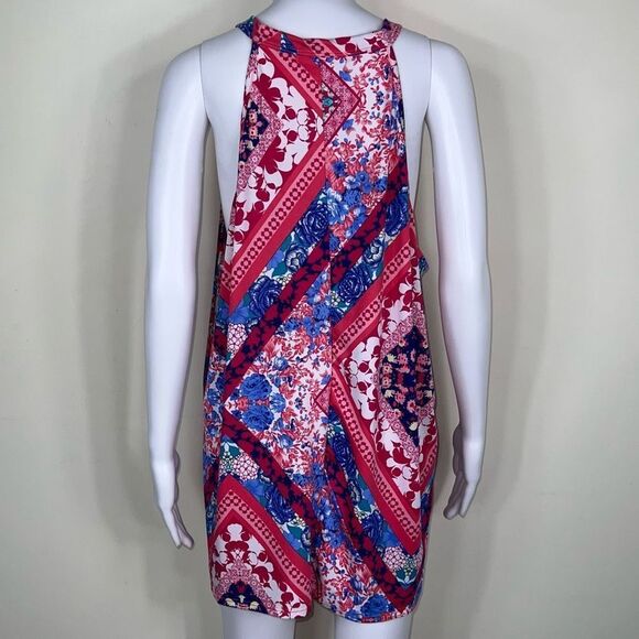 Haptics Boho High Neck Ditzy Print Tank Top - Picture 5 of 11